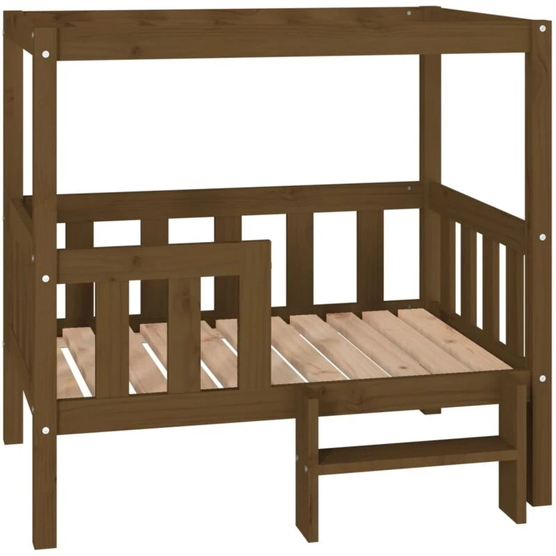 Image of VIDAXL Dog Bed Honey Brown 95.5x73.5x90cm Solid Wood Pine Vidaxl 822385