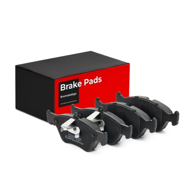 Image of STARK SKBP-0010239 Brake pad set Front Axle, excl. wear warning contact, with anti-squeak plate Brake Pad Set,disc brake (402)