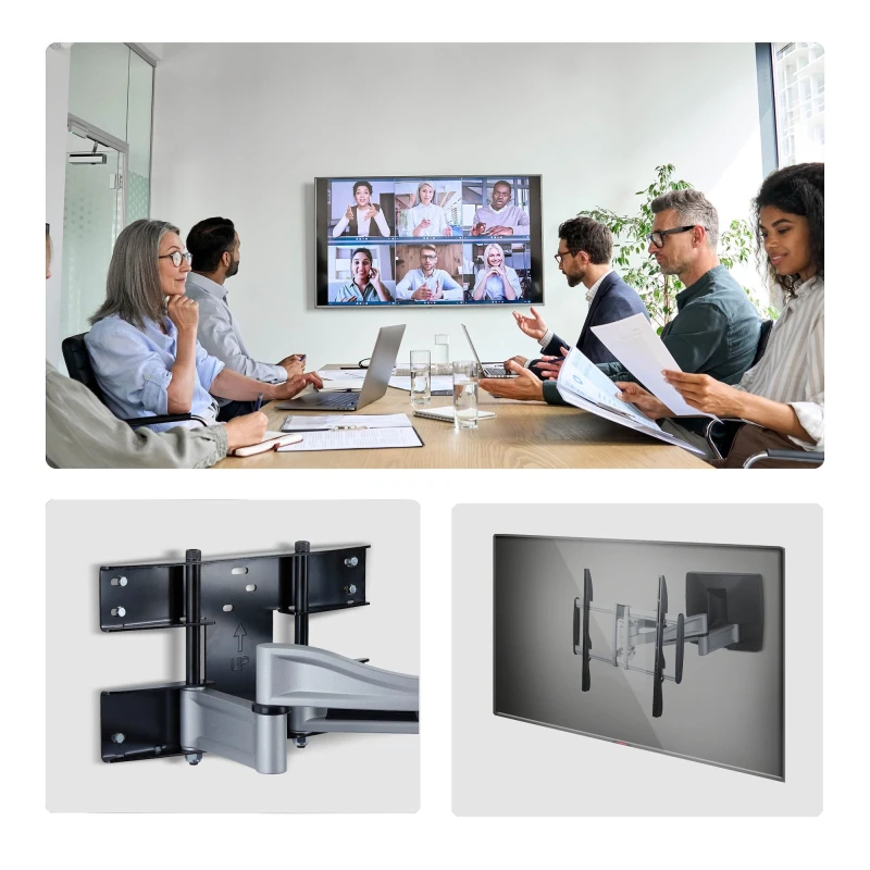 Image of StarTech.com StarTech.com Heavy-Duty Articulating TV Wall Mount for up to 100-inch and 187.4lb/85kg Flat Screens, VESA 800x500, Low-Profile Bracket, T