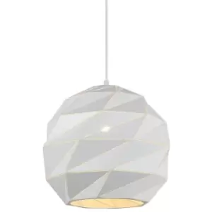 Italux Lighting - Italux Palermo - Modern Hanging Pendant White 1 Light , E27