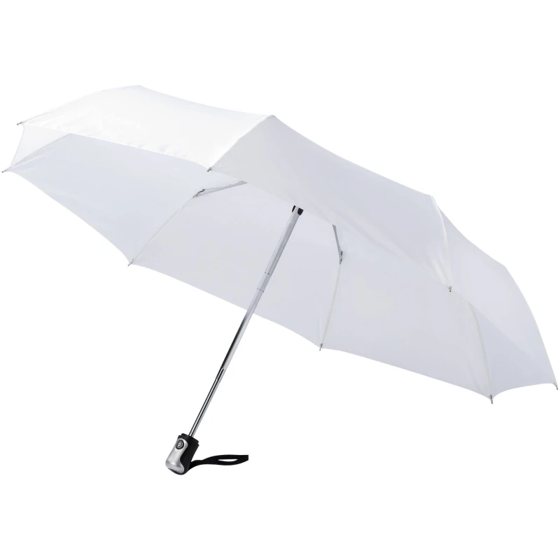 Image of Bullet Mens 21.5" Alex 3-Section Auto Open & Close Umbrella Pack of 2 in White White Male