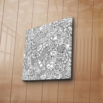 Image of BOYA-26 - No Pen Multicolor Paintable Decorative Canvas Painting
