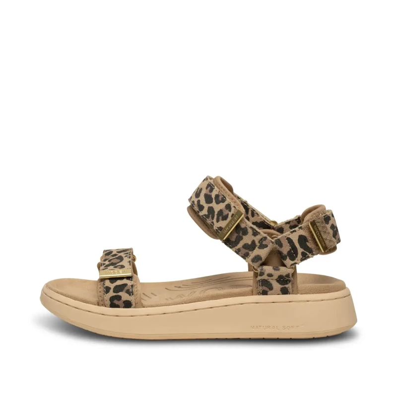 Image of Woden Womens sandals Woden Line Suede Marron Female 37