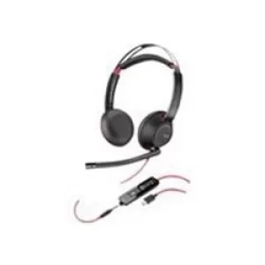 Image of Plantronics Blackwire C5220 Stereo USB C PC Headset Communication Headset Black