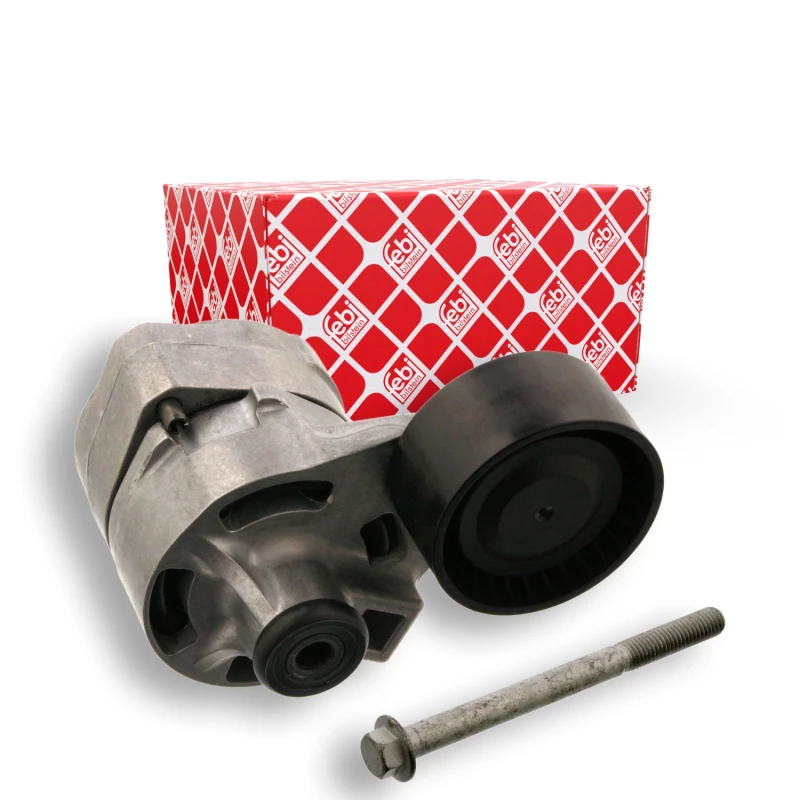 Image of FEBI BILSTEIN 37255 Tensioner with screw Belt Tensioner,v-ribbed belt (541)