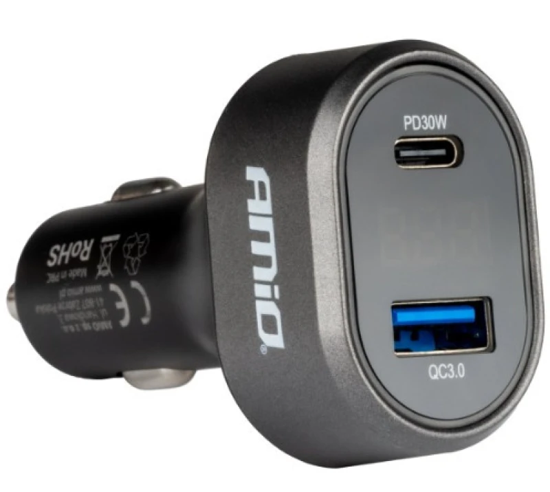Image of AMiO 04178 Car mobile phone charger Number of inlets/outlets: 2 Car mobile phone charger (100026)