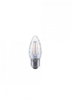 Image of Integral Candle Filament Twisted Omni Lamp E27 2W 23W 2700K 230lm Non-Dimmable 300 deg Beam Angle