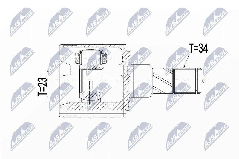 Image of NTY CV joint kit NTY NPW-BM-124