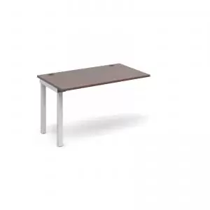 image of Connex add on unit single 1200mm x 800mm - white frame and walnut top