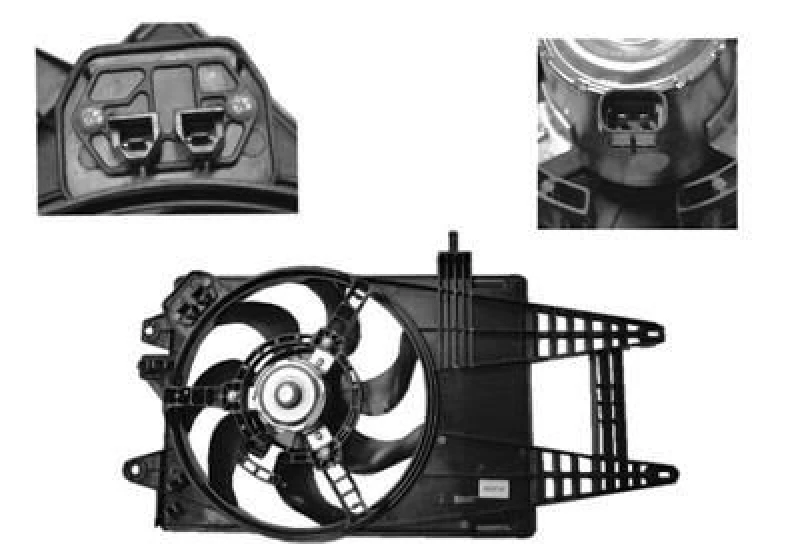 Image of VAN WEZEL Fan, radiator VAN WEZEL 1622745