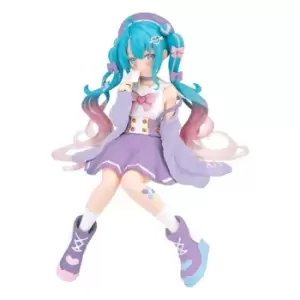 image of Hatsune Miku Noodle Stopper PVC Statue Hatsune Miku Love Sailor Purple Color Ver. 13 cm