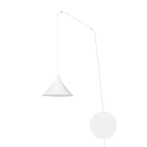 image of Abramo White Pendant Ceiling Light 1x E27