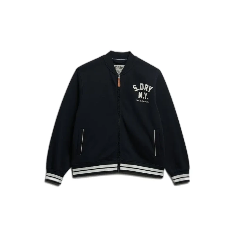 Image of Superdry Womens bomber Superdry Country Club Bleu Female XS