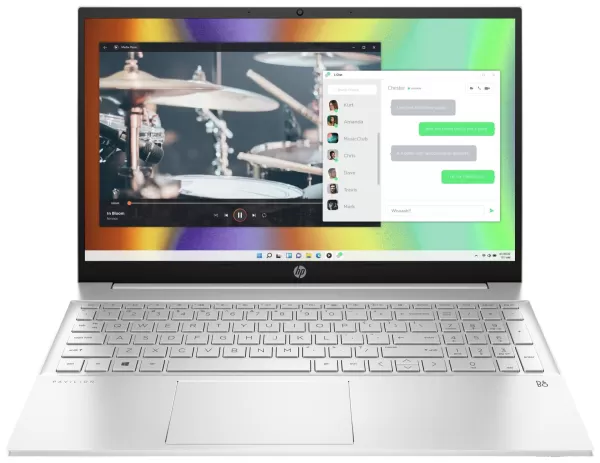 Image of HP Pavilion 15-eh1026na 15.6" Laptop AMD Ryzen 7 512 SSD - Natural Silver