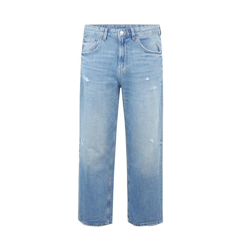 Image of Fabric Baggy Jeans - Blue Blue 30 R
