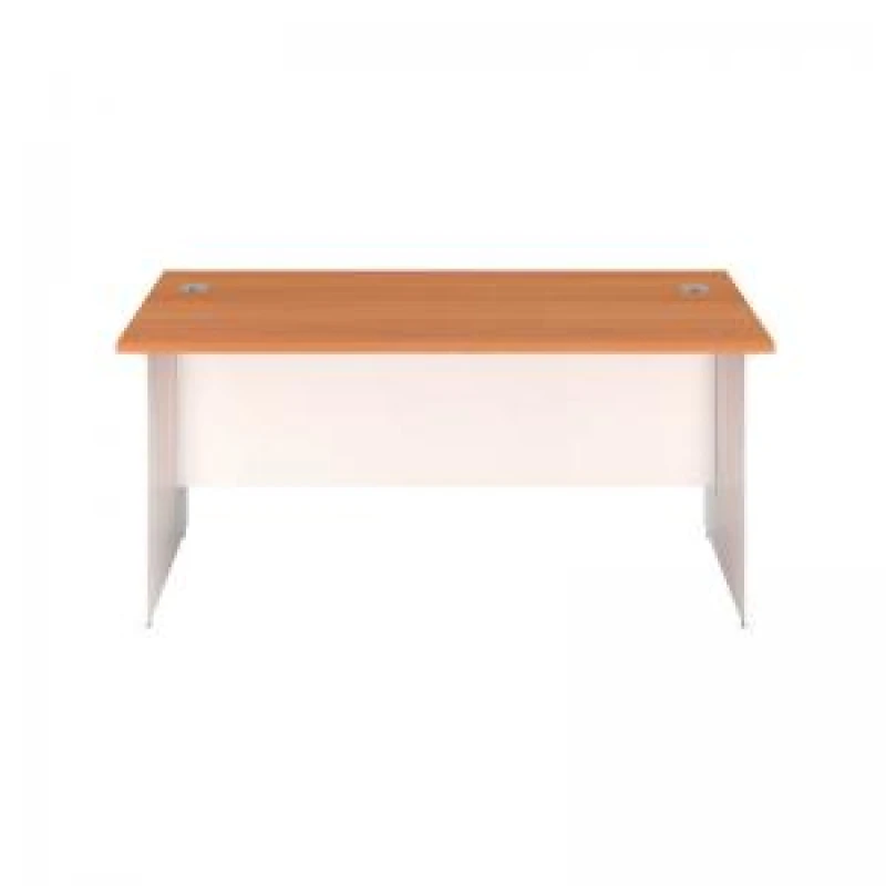 Image of Jemini Rectangular Panel End Desk 1200x800x730mm Beech KF804642