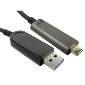 Image of Cables Direct AOCUSB3C-921-10 USB cable 10 m USB 3.2 Gen 1 (3.1 Gen 1) USB A USB C Black