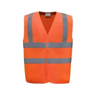 Image of Yoko Hi-Vis Anti-Static Flame Retardant Waistcoat (L) (Orange)