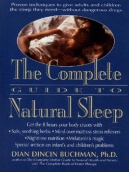 Image of The Complete Guide to Natural Sleep by Dian Dincin Buchman Paperback