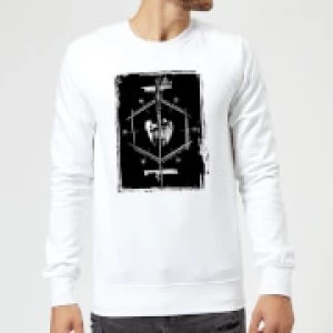 Image of Harry Potter Harry Voldemort Wand Sweatshirt - White - L