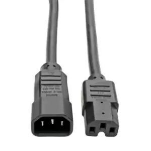 Image of Tripp Lite P018-010 Power Cord C14 to C15 - Heavy-Duty 15A 250V 14 AWG 10 ft. (3.05 m) Black