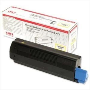 Image of OKI 42127454 Yellow Laser Toner Ink Cartridge