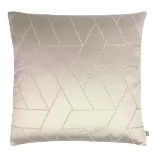 Image of Hades Geometric Rectangular Cushion Champagne, Champagne / 55 x 55cm / Polyester Filled