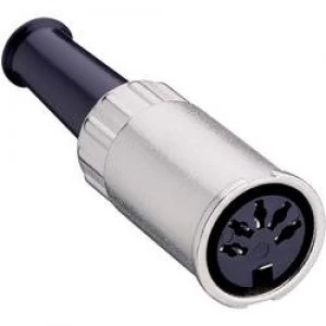 Image of DIN connector Socket straight Number of pins 3 Silver Lumberg 0122 03