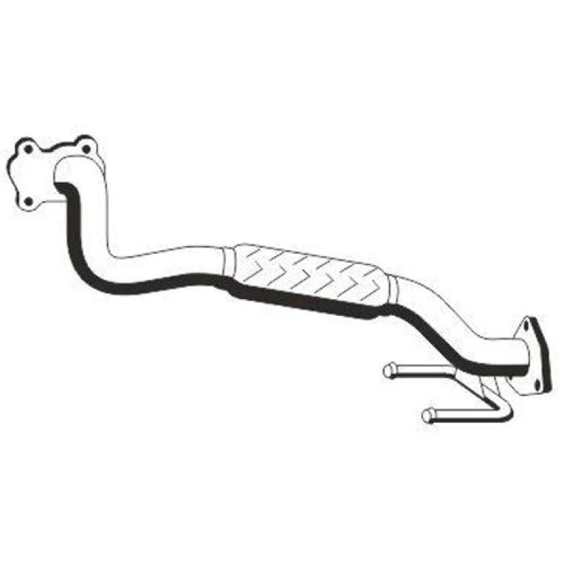 Image of ERNST 105460 Exhaust Pipe Front, Length: 620mm Exhaust Pipe (17)