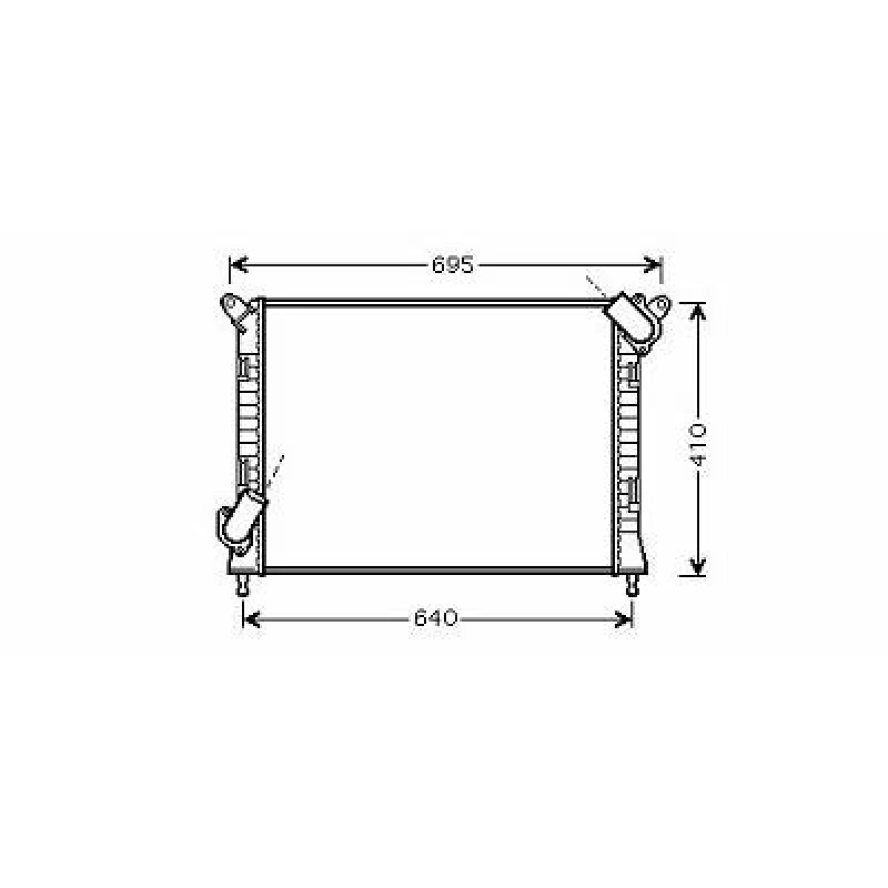 Image of Engine radiator DIEDERICHS DCM1579