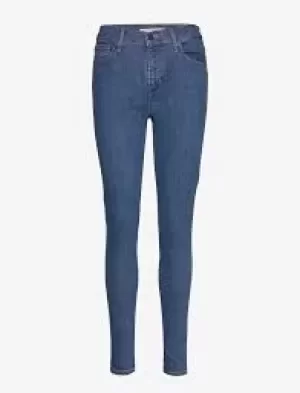 image of Levis 720 HIRISE SUPER SKINNY womens in Blue - Sizes US 26 / 32,US 27 / 32,US 28 / 32,US 29 / 32,US 27 / 34,US 28 / 34,US 29 / 34,US 25 / 32,US 30 / 3