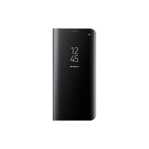 Image of Samsung EF-ZG955CBEGWW Galaxy S8 Plus Clear View Standing Cover in Black