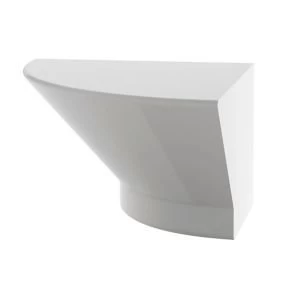 Image of Cooke Lewis High Gloss White Quadrant sconce W119mm D119mm H75mm