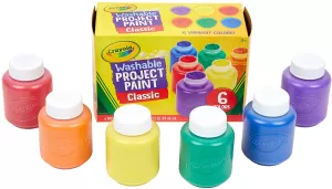 Crayola 6 Colours Kids Washable Paints Arts Crafts