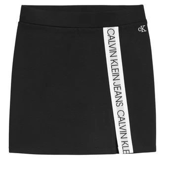 Calvin Klein Jeans LOGO TAPE PUNTO SKIRT Girls Black