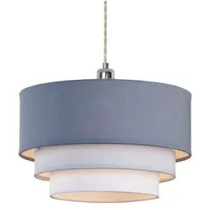 image of Village At Home Group 3-Tier Denim Light Shade - Blue