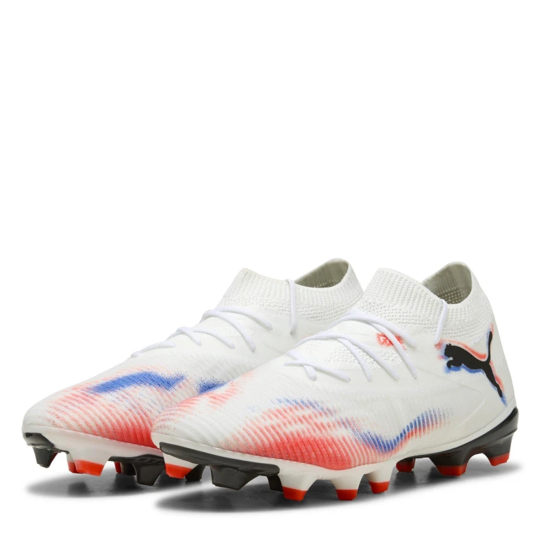 Image of Puma FUTURE 8 MATCH Womens Artificial Ground Football Boots White/Black/Red female 4 (37)