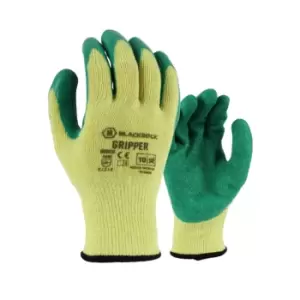 Image of Blackrock Latex Gripper Glove Size Medium- you get 12