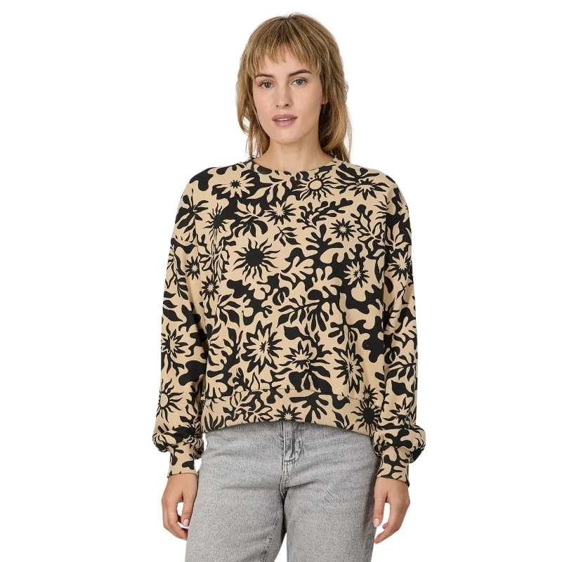 Image of Ragwear Sweatshirt woman Ragwear Swuss Print Beige Female L
