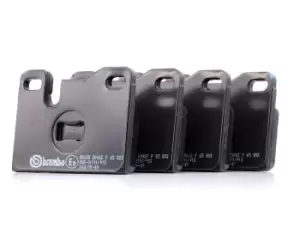 Image of BREMBO Brake pad set PORSCHE P 65 003 477698151A,477698151B,477698157 92835195200,92835293416,92835295100,92835295101,92835295102,92835295200
