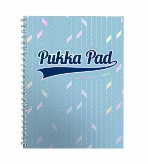 Image of Pukka GLEE Jotta Notepad 200Pg 80gsm Wirebound A4 pls Light Blue Ref