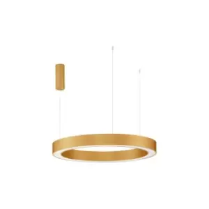 Netlighting Merano Hartford Integrated LED Pendant Ceiling Light Brass Gold Alum