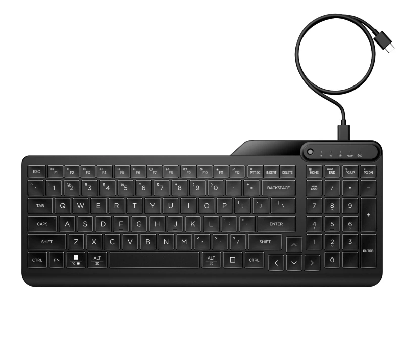 Image of HP 405 Multi-Device Backlit Wired Keyboard