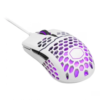 Image of Cooler Master MM711 USB RGB LED Matte White Gaming Mouse