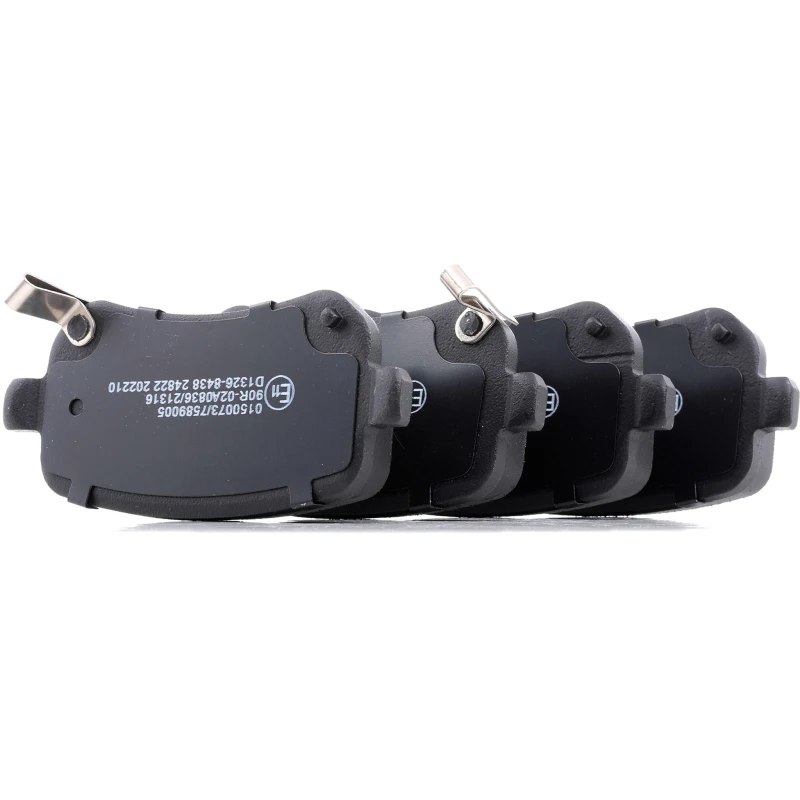 Image of RIDEX 402B0324 Brake pad set Rear Axle, with acoustic wear warning Brake Pad Set,disc brake (402)