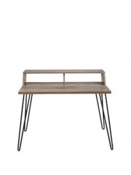 Image of Koble Bea Desk With Wireless Charging - Lime Wash/Grey