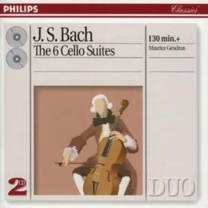 Image of 6 Cello Suites Gendron by Johann Sebastian Bach CD Album