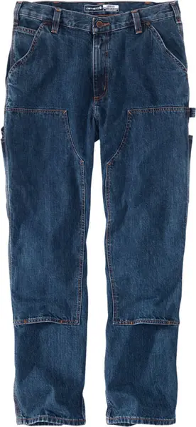 Image of Carhartt Double-Front Logger Pants, blue, Size 42