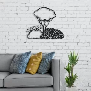 Image of Bushes Black Decorative Metal Wall Accessory