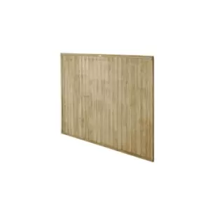 image of 6ft x 5ft (1.83m x 1.52m) Pressure Treated Closeboard Fence Panel - Pack of 5